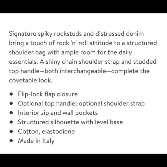 Valentino quilted denim rock-stud bag - Picture 7 of 7